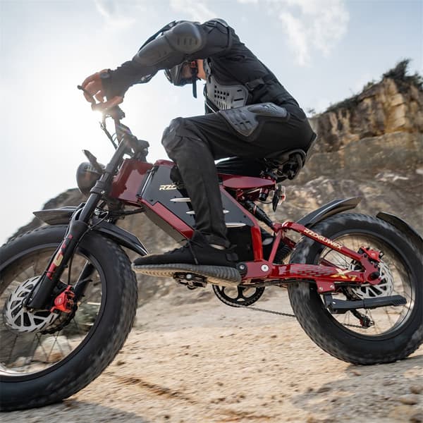 Elcykel RZOGUWEX X7, 20 tommer 160NM dobbeltmotor, 48V 30AH batteri, offroad