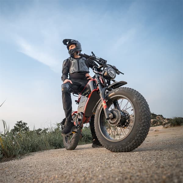 Elcykel RZOGUWEX X7, 20 tommer 160NM dobbeltmotor, 48V 30AH batteri, offroad