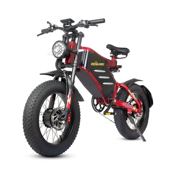 Elcykel RZOGUWEX X7, 20 tommer 160NM dobbeltmotor, 48V 30AH batteri, offroad