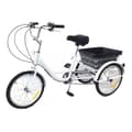 Miniatyrbild 1 av 2: 20-tums vuxencykel, 8-växlad design, justerbar höjd,VIT