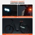 Miniatyrbillede 10 af 11: MIHOGO-Air Max ULTRA-LET E-cykel med dobbelte batterier, maks. 194 km rækkevidde, 25 kg kropsvægt, app-support
