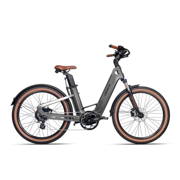 MIHOGO-Air Max ULTRA-LIGHT Elcykel med dubbla batterier, max 194 km räckvidd, 25 kg kroppsvikt, app-stöd