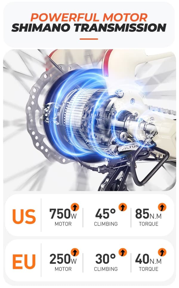 MIHOGO-Air Max ULTRA-LIGHT Elcykel med dubbla batterier, max 194 km räckvidd, 25 kg kroppsvikt, app-stöd