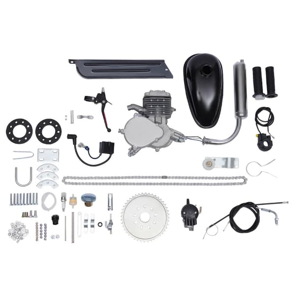 80cc benzinmotor, topfart 38 km/t, brændstofforbrug 4L/100km,sort