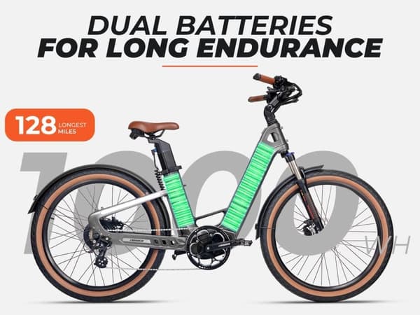 MIHOGO-Air Max 194 km lång räckvidd, momentsensorer, kolfiberram endast 3,5 kg, dubbelt batteri, smart display