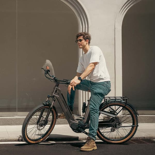 MIHOGO-Air Max 194 km lång räckvidd, momentsensorer, kolfiberram endast 3,5 kg, dubbelt batteri, smart display