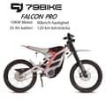 Miniatyrbild 1 av 10: 79BIKE Falcon Pro, 10 kW motor, 72V 35Ah batteri, räckvidd 120 km, toppfart 85 km/h,Elektrisk Dirt Bike-Vit och röd