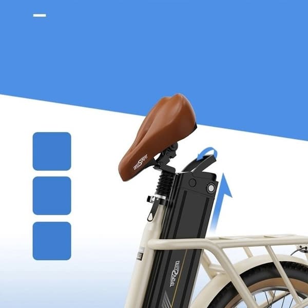 2025 ONESPORT OT16-2 Fällbar elcykel 250W 48V 17Ah 120KM 20" FR Maximalt last: 120 kg Maxhastighet: 25 km/h(10-18-25)