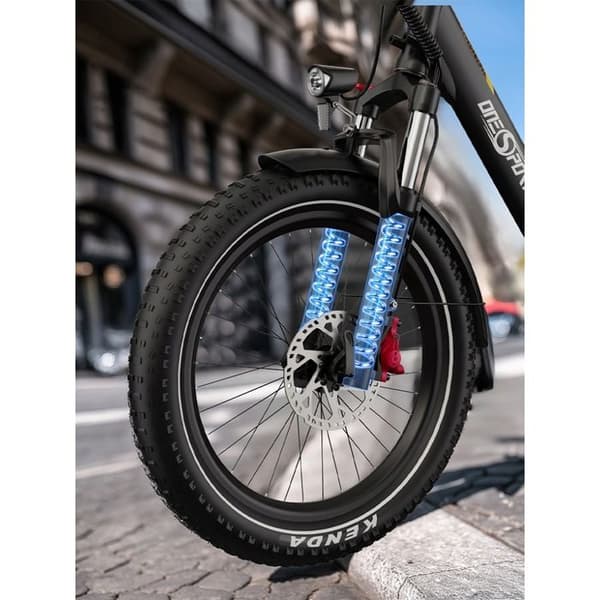 Fällbar elcykel ONESPORT OT30 PRO 48V 18AH 90km 500W 25km/h Praktisk för att resa och transportera Svart