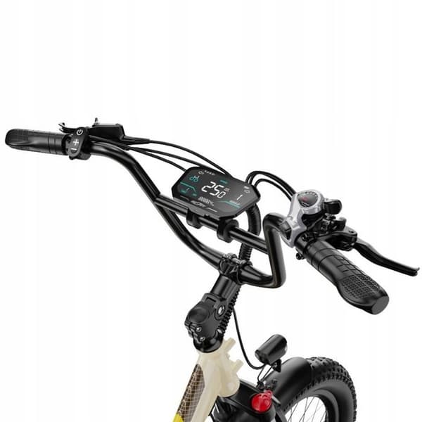 ONESPORT Elcykel OT30 PRO 48V 18AH 90km 20*3" Modeller för män och kvinnor Praktisk för att resa och transportera. Färg beige