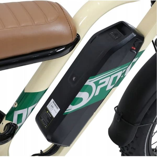 ONESPORT W66 500W 48V 13.5AH 25KM/H 100KM Elcykel M/Home EN Pendlingsvänlig Beige färg