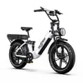 Miniatyrbild 1 av 6: ONESPORT OT08 pro elcykel 48V 500W 18A 45HP/H 190HP 20" breda däck Lätt att flytta och parkera. Vit