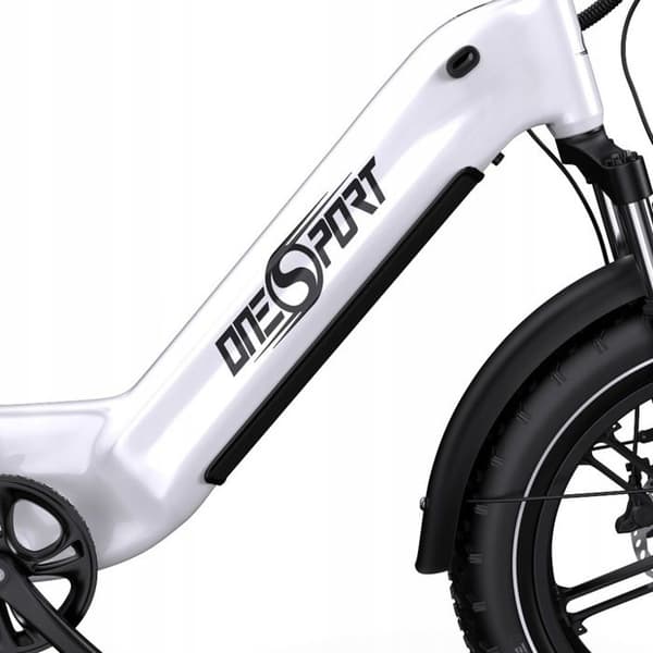 VÄLDSCYKEL ONESPORT OT08 500W 25KM/H 48V18A 90KM 20"*4.0 Däck Pendlarvänlig Vit