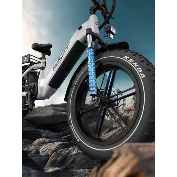 VÄLDSCYKEL ONESPORT OT08 500W 25KM/H 48V18A 90KM 20"*4.0 Däck Pendlarvänlig Vit