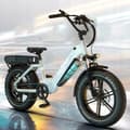 Miniatyrbild 1 av 6: VÄLDSCYKEL ONESPORT OT08 500W 25KM/H 48V18A 90KM 20"*4.0 Däck Pendlarvänlig Vit