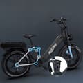 Miniatyrbild 3 av 5: ONESPORT EL CYCLE ELECTRIC OT08 pro 500W 48V18A 45KM/H 190KM 20" FAT DÄCK Lätt att transportera och parkera. Svart färg