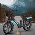 Miniatyrbild 4 av 5: ONESPORT EL CYCLE ELECTRIC OT08 pro 500W 48V18A 45KM/H 190KM 20" FAT DÄCK Lätt att transportera och parkera. Svart färg