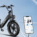 Miniatyrbild 2 av 5: ONESPORT EL CYCLE ELECTRIC OT08 pro 500W 48V18A 45KM/H 190KM 20" FAT DÄCK Lätt att transportera och parkera. Svart färg