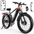 Miniatyrbild 1 av 6: Vuxen elcykel DUOTTS F26 1500W 20AH Samsung 55KM/H APP Praktisk för att resa och parkera. Svart och röd