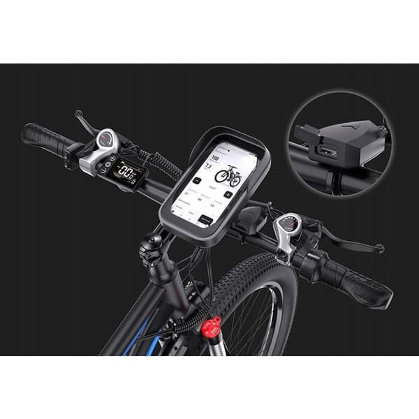 DUOTTS C29 48V 30Ah 55KM/H 29'' Shimano21 växellåda med apparater Två batterier Lätt att resa och parkera Blå Svart
