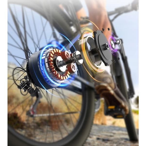 DUOTTS C29 48V 30Ah 55KM/H 29'' Shimano21 växellåda med apparater Två batterier Lätt att resa och parkera Blå Svart