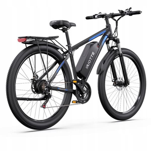 DUOTTS C29 48V 30Ah 55KM/H 29'' Shimano21 växellåda med apparater Två batterier Lätt att resa och parkera Blå Svart