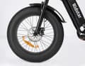 Miniatyrbild 8 av 11: Ridstar Q20 mini elcykel 1000W, 48V 15Ah batteri, 20"*4.0 fettdäck, max räckvidd 80 km, skivbroms fram och bak, Shimano 7-växlad