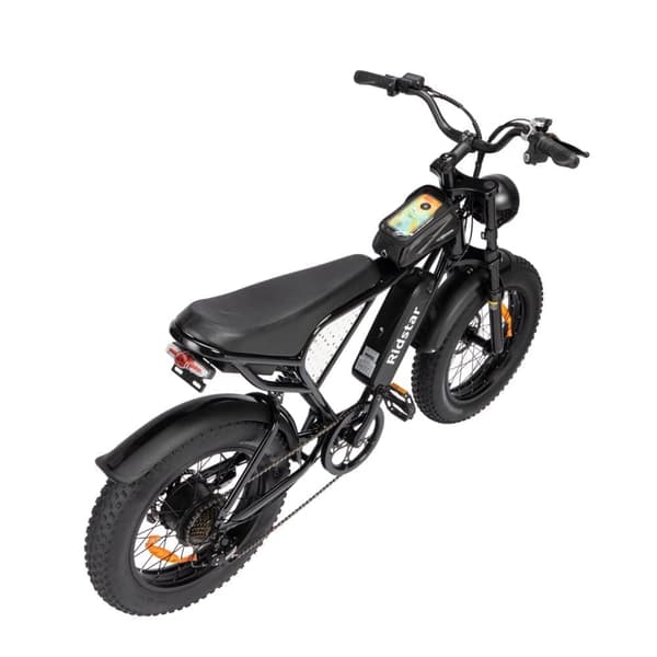 Ridstar Q20 mini elcykel 1000W, 48V 15Ah batteri, 20"*4.0 fettdäck, max räckvidd 80 km, skivbroms fram och bak, Shimano 7-växlad