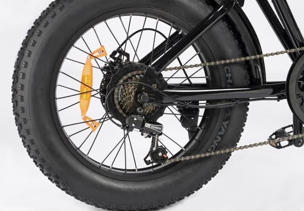 Ridstar Q20 mini elcykel 1000W, 48V 15Ah batteri, 20"*4.0 fettdäck, max räckvidd 80 km, Shimano 7-växlad,stötdämpare framgaffel