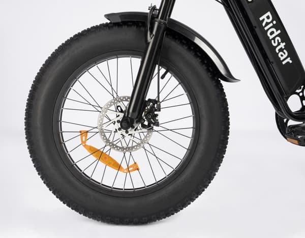 Ridstar Q20 mini elcykel 1000W, 48V 15Ah batteri, 20"*4.0 fettdäck, max räckvidd 80 km, Shimano 7-växlad,stötdämpare framgaffel