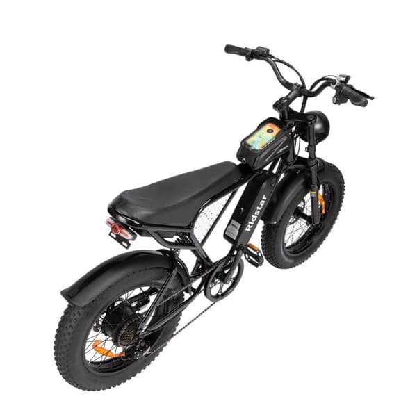 Ridstar Q20 mini elcykel 1000W, 48V 15Ah batteri, 20"*4.0 fettdäck, max räckvidd 80 km, Shimano 7-växlad,stötdämpare framgaffel