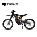 Miniatyrbild 11 av 11: 79BIKE Falcon Pro, 10 kW motor, 72V 35Ah batteri, räckvidd 120 km, toppfart 85 km/h,Elektrisk Dirt Bike- Svart och gul
