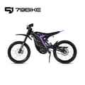 Miniatyrbild 11 av 11: 79BIKE Falcon Pro, 10 kW motor, 72V 35Ah batteri, räckvidd 120 km, toppfart 85 km/h,Elektrisk Dirt Bike- Svartlila