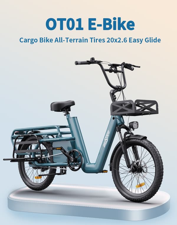 ONESPORT OT01 27AH batteri, 650W motor, 20*2,6 tums däck, 100 km räckvidd, 25 km/h hastighet, elcykel