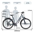 Miniatyrbild 10 av 11: ONESPORT OT05 Pro 250W motor, 22,5AH batteri, 700C*50C däck, 140 km räckvidd, 25 km/h hastighet, elcykel