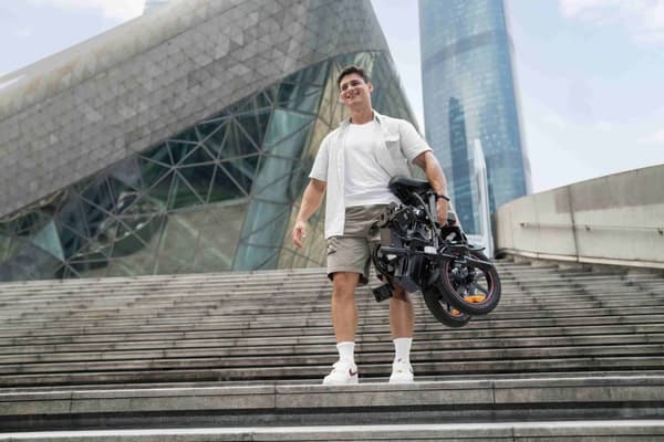 DYU A5 48V 350W Hopfällbar Elscooter | 45 km Räckvidd & Ultrakompakt Design - Idealisk Elcykel för Stadspendling
