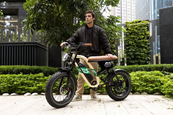 ONESPORT W66 500W motor, 13,5AH batteri, 20*4,0 tum däck, 100 km räckvidd, 25 km/h hastighet, elcykel