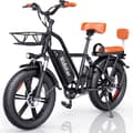Miniatyrbillede 1 af 11: Elcykel RIDSTAR FM001, 2 sæder, 20", 1000W motor, 48V 15Ah batteri, tykke dæk