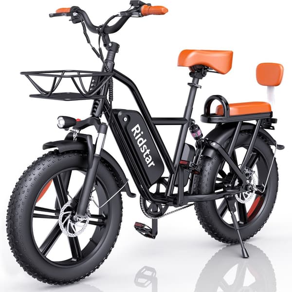 Elcykel RIDSTAR FM001, 2 sæder, 20", 1000W motor, 48V 15Ah batteri, tykke dæk