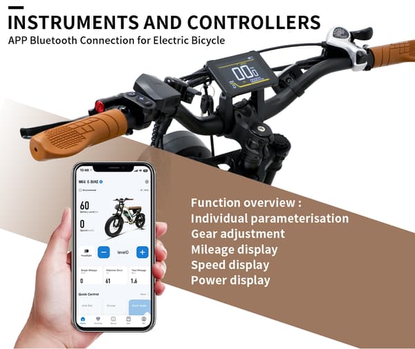ONESPORT W66 13,5AH batteri, 100 km räckvidd, 500W motor, 25 km/h hastighet, 20*4,0 tum däck, elcykel