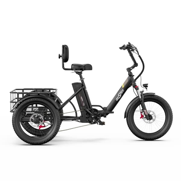 Elektrisk trehjulet cykel til last ONESPORT OT30 Pro, 500W 48V 18Ah, understøtter app