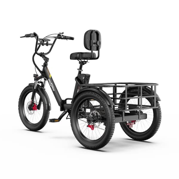 Elektrisk trehjulet cykel til last ONESPORT OT30 Pro, 500W 48V 18Ah, understøtter app