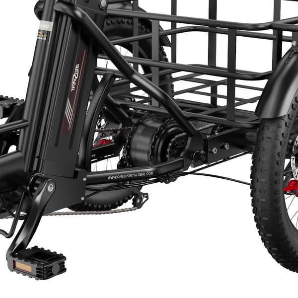 Elektrisk trehjulet cykel til last ONESPORT OT30 Pro, 500W 48V 18Ah, understøtter app