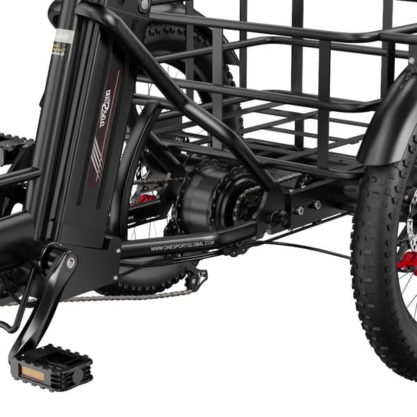Elektrisk trehjulet cykel til last ONESPORT OT30 Pro, 500W 48V 18Ah, understøtter app
