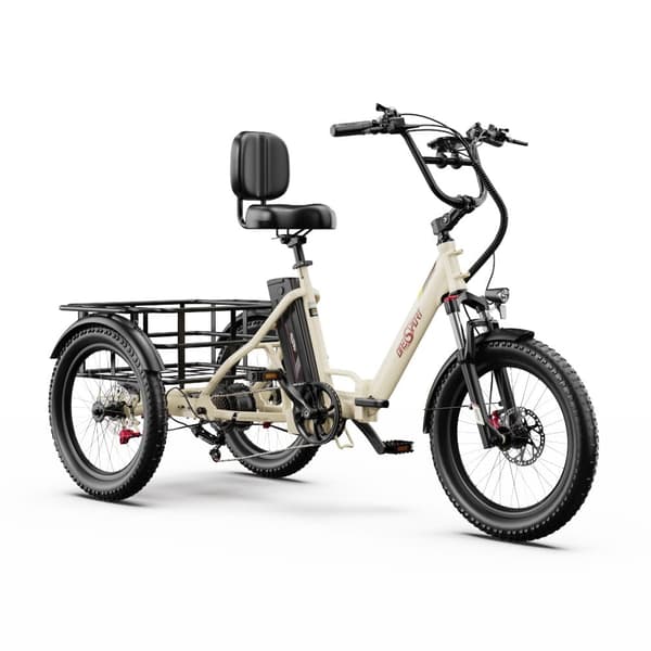 Elektrisk trehjulet cykel til last ONESPORT OT30 Pro, 500W 48V 18Ah, understøtter app