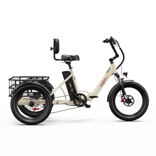 Elektrisk trehjulet cykel til last ONESPORT OT30 Pro, 500W 48V 18Ah, understøtter app