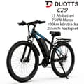 Miniatyrbild 1 av 11: DUOTTS C29 50 km/h hastighet, SHIMANO 21 växlar, 15AH batteri, 100 km räckvidd, 750W motor, elcykel