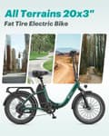 Miniatyrbild 10 av 11: DYU C9 750W Hopfällbar Elscooter | 82 Mile Räckvidd, IP54 Vattentät - Högt Vridmoment Pendlar-E-Bike med Hydrauliska Bromsar