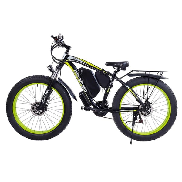 GOGOBEST GF700 26" El-Mountainbike Dubbel 500W Motor SHIMANO 27-växlad Grön