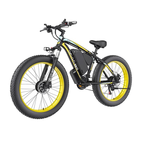 GOGOBEST GF700 26" sähkömaastopyörä, jossa on kaksi 500 W:n moottoria ja SHIMANO 27-vaihteinen vaihteisto